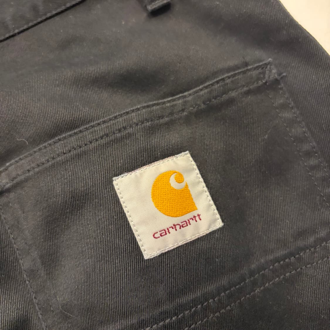 [29x32] 칼하트 WIP 싱글니 블랙 워크 팬츠 D632 상품이미지4