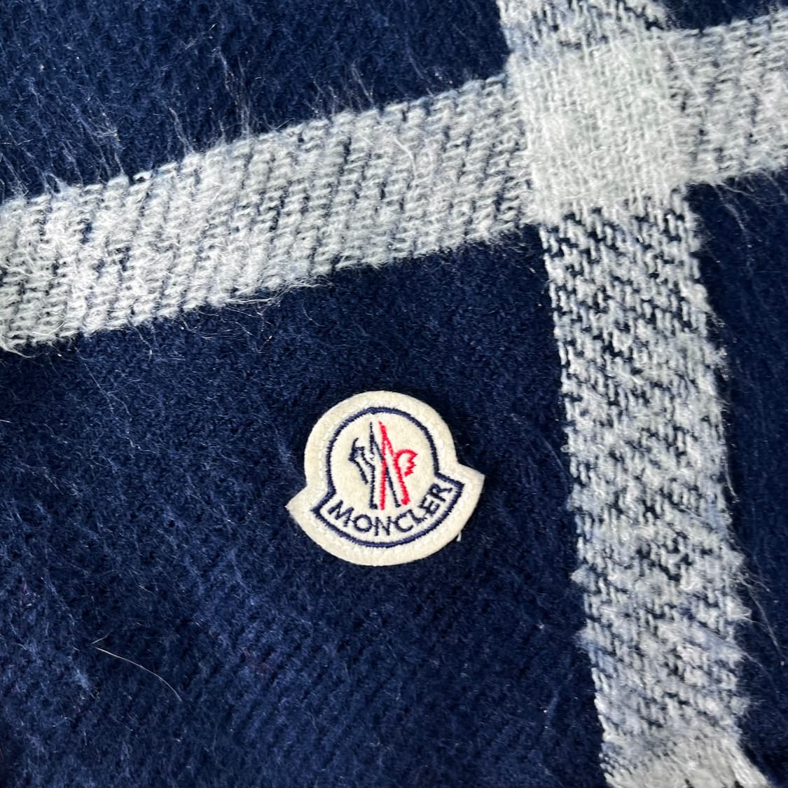 몽클레어 울 체크 머플러  상품이미지3