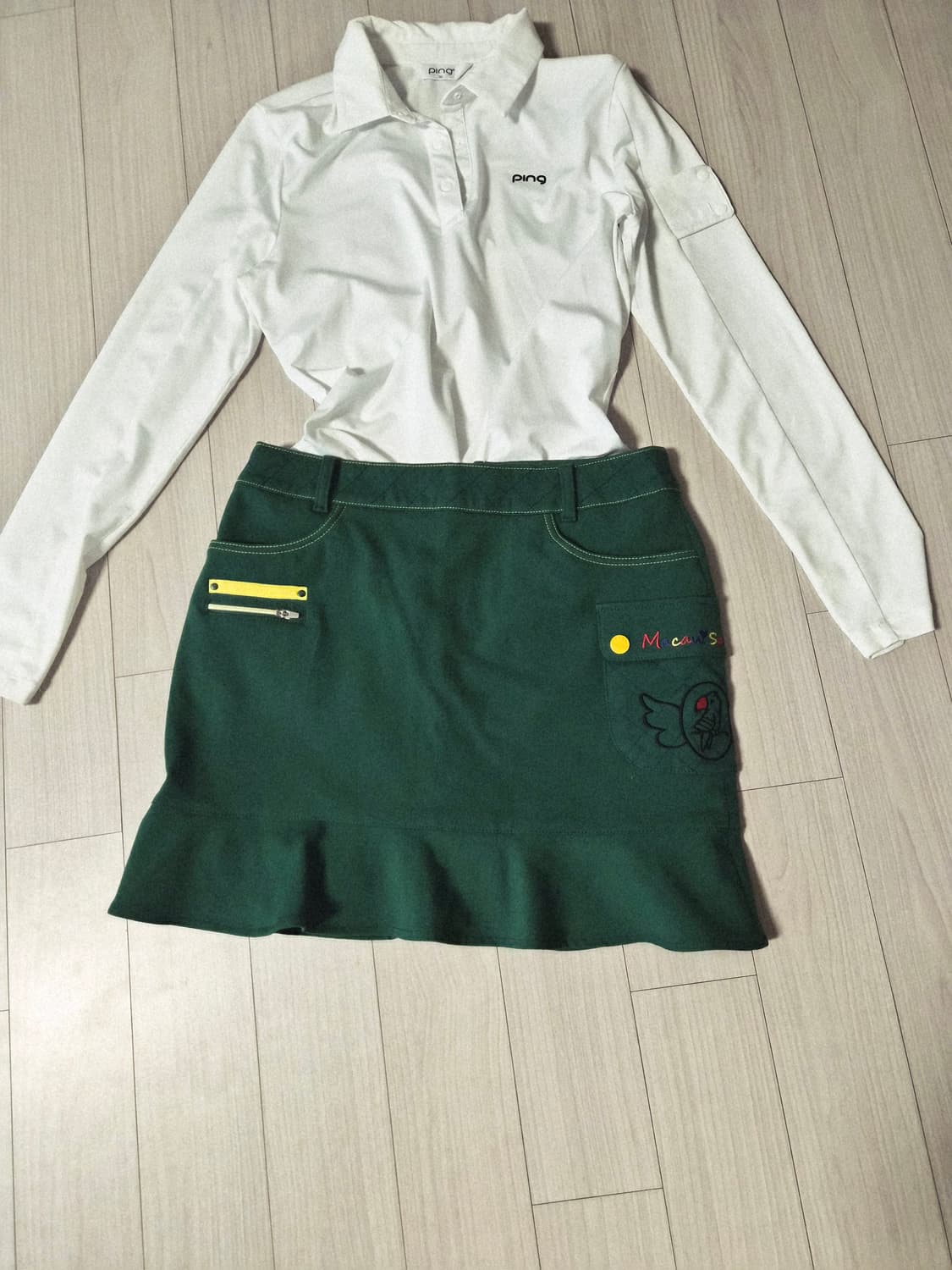 [Macaw Sports] 마코 스포츠 여성 골프 큐롯 스커트 (딥그린) 상품이미지1