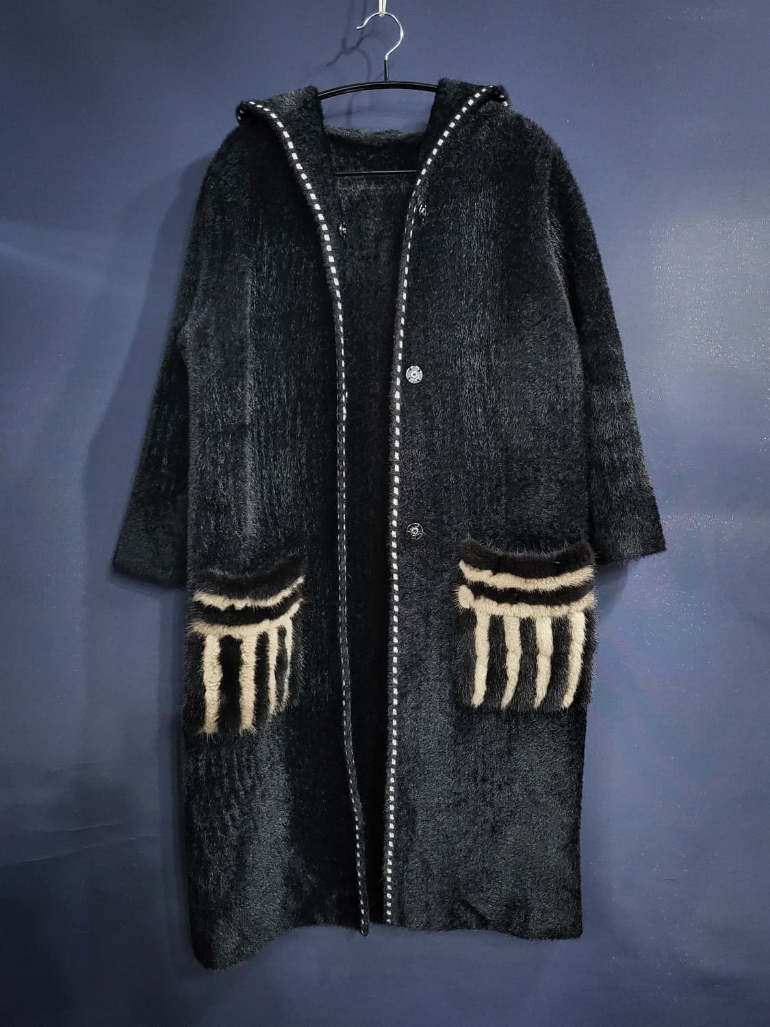 포켓밍크 퍼 후드자켓 가디건 상품이미지2