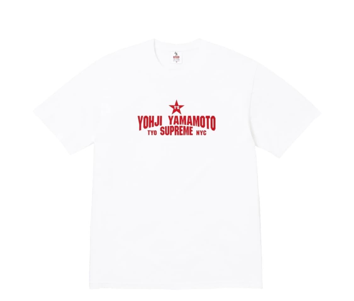 슈프림 x 요지 야마모토 스타 티셔츠 상품이미지1