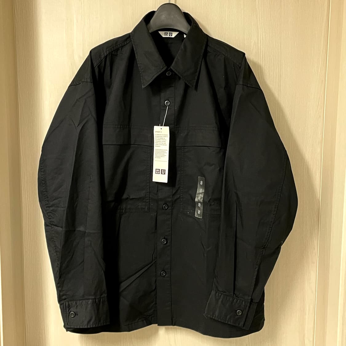 유니클로U/ 유틸리티 셔츠 블랙/ S 상품이미지2