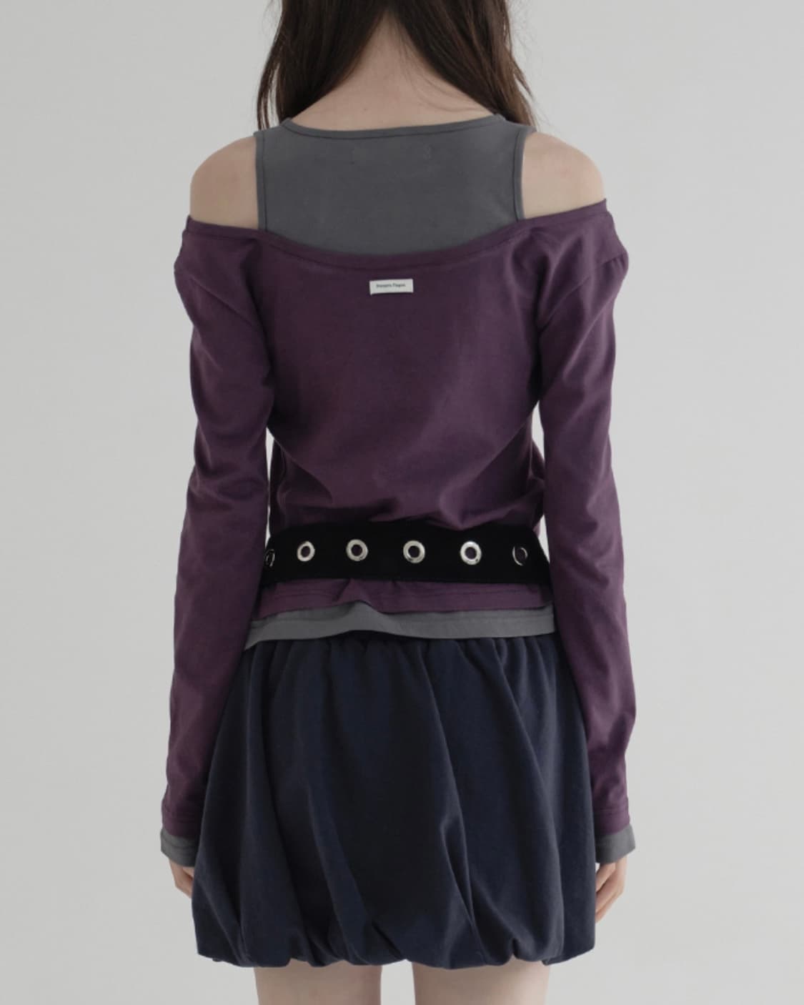 마가린핑거스 레이어드 컷아웃 티셔츠 오프숄더 상품이미지2