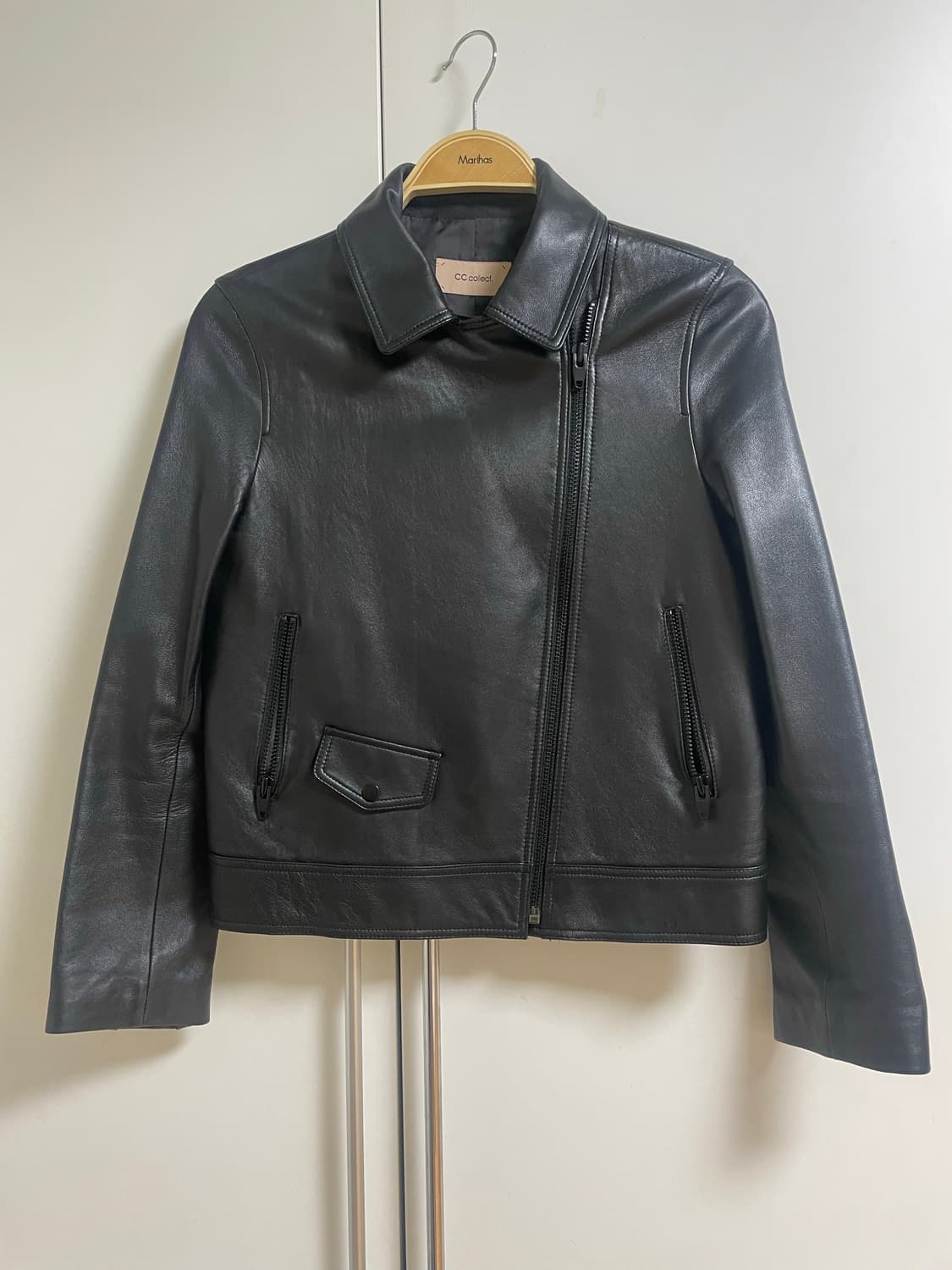 CC콜렉트 천연 양가죽 점퍼 상품이미지1