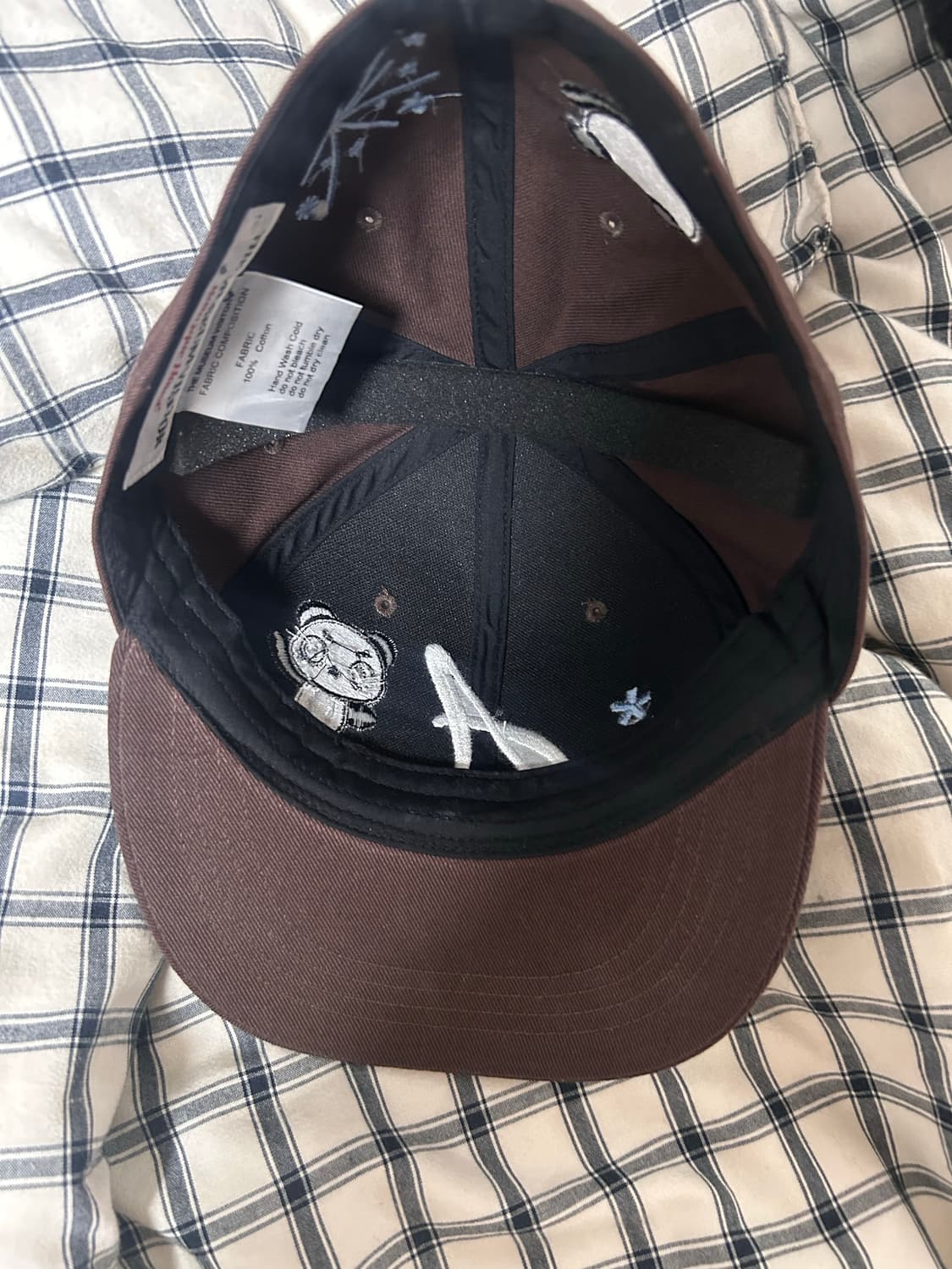 더뮤지엄비지터 판다 스냅백 모자 브라운 상품이미지3