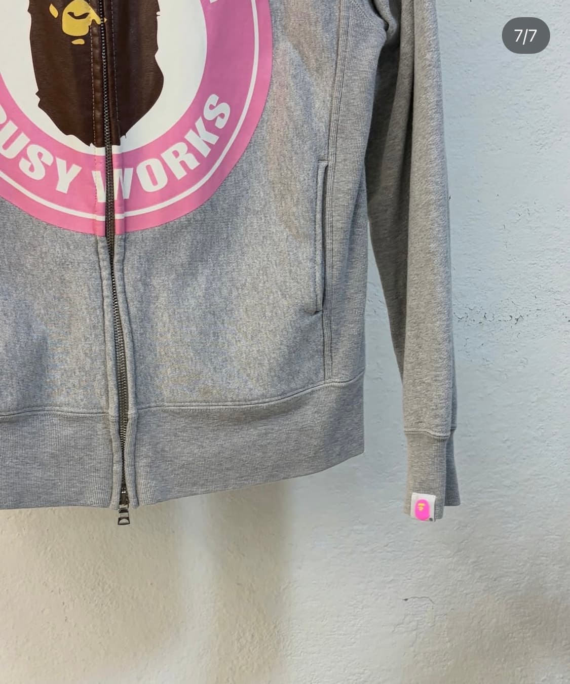 베이프 딱붙핏 후드집업 상품이미지5