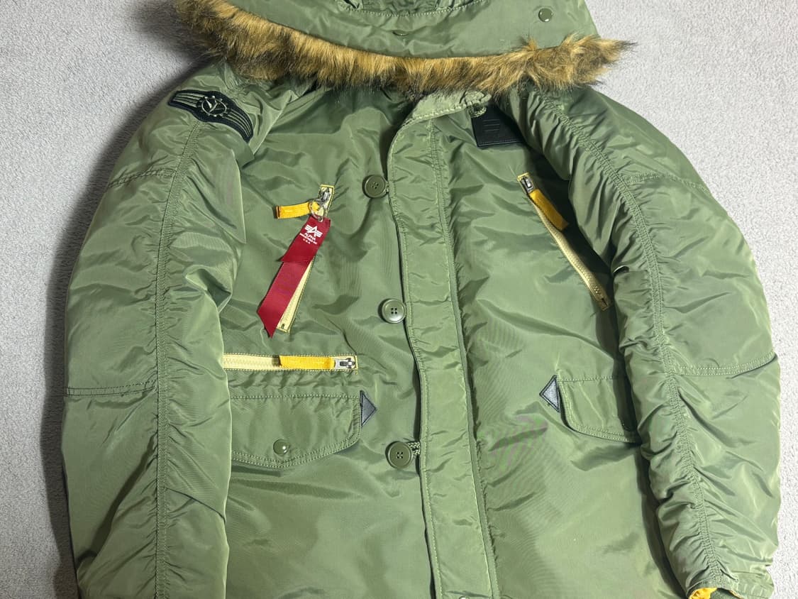 alpha 알파 N-3B 오리지널핏 인클레멘트 세이지 올리브 그린 상품이미지1