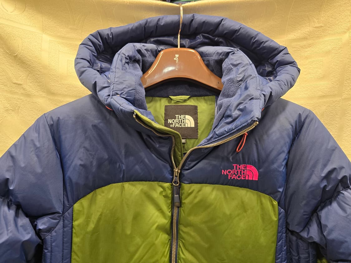 노스페이스 남여공용 구스다운 패딩 블루/그린 95~100 상품이미지2