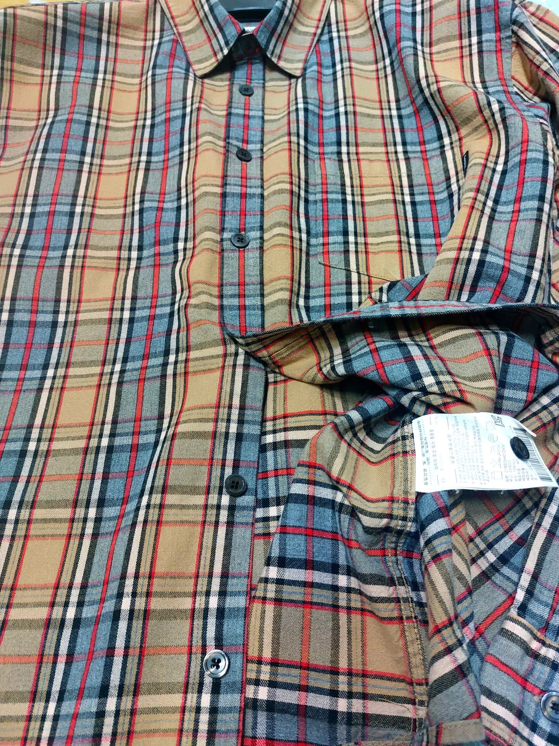 커버낫 버버리 체크 셔츠 105 상품이미지5