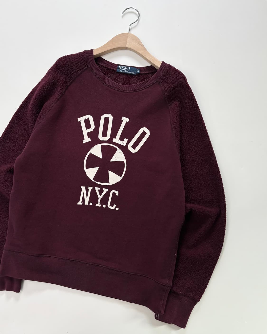 Polo 폴로 랄프로렌 버건디컬러 스웻셔츠 상품이미지1