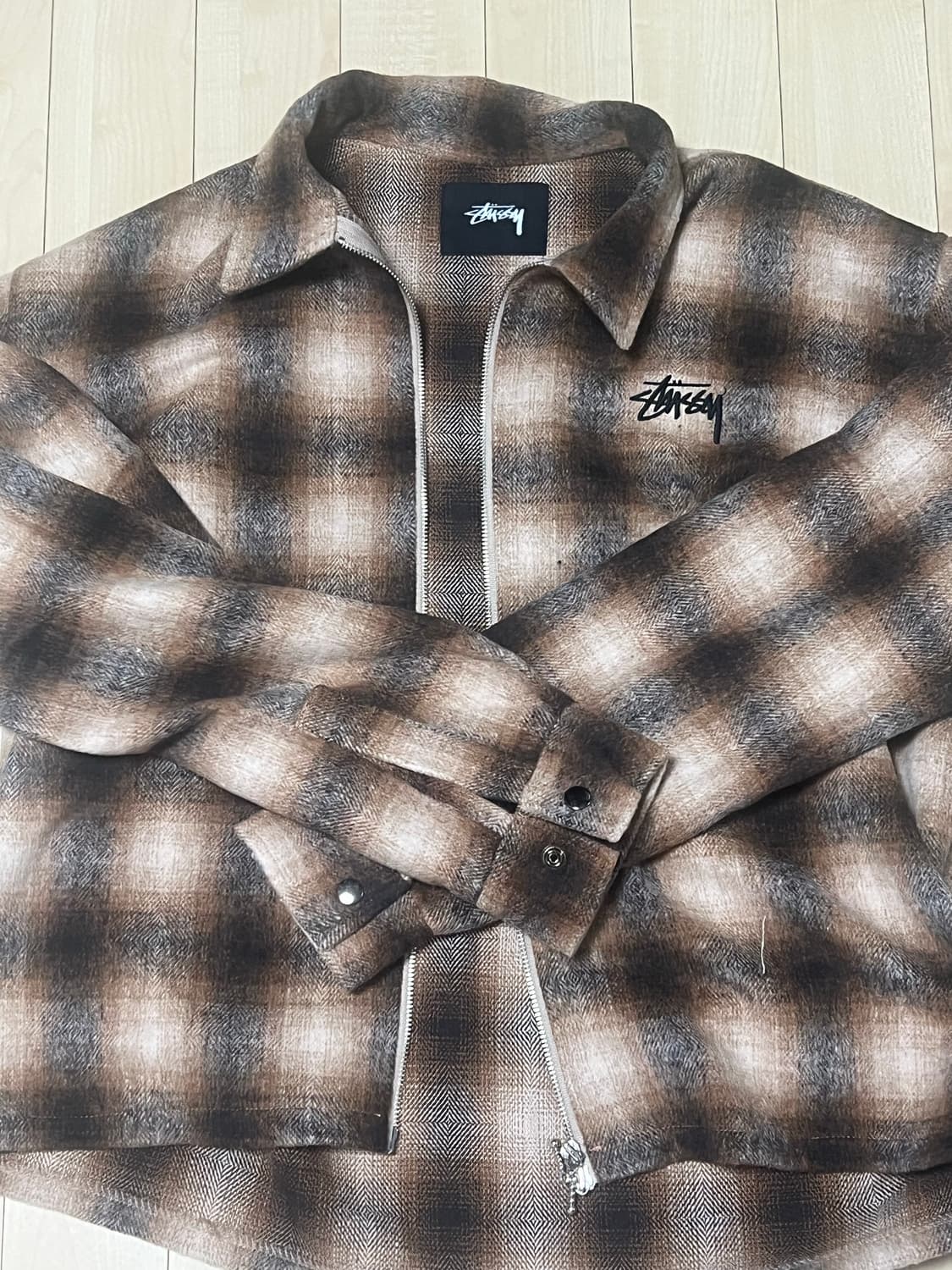 스투시 짐 셔츠 brown 상품이미지1