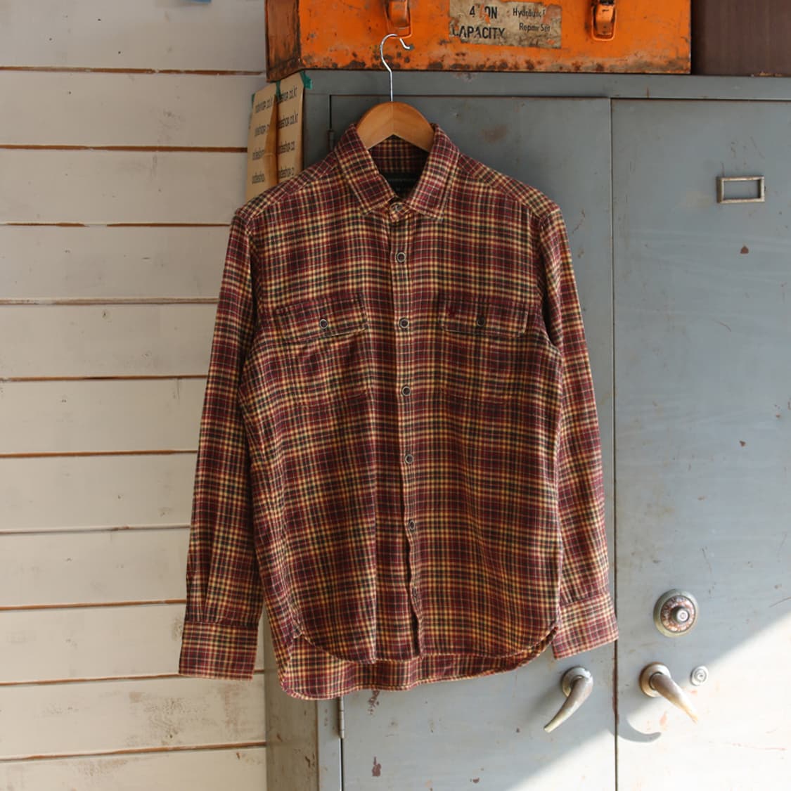 (착용컷) THE SCOTCH HOUSE 클래식 체크 셔츠 (남성용 M) 상품이미지1