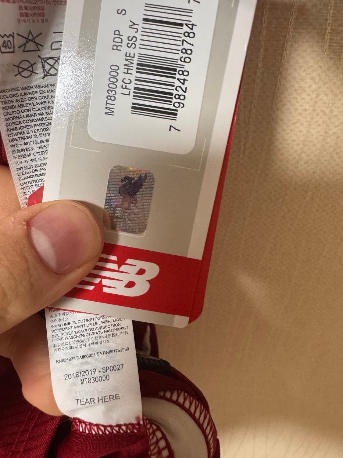 (정품)리버풀 18-19 반다이크 챔스 풀패치 유니폼 상품이미지5