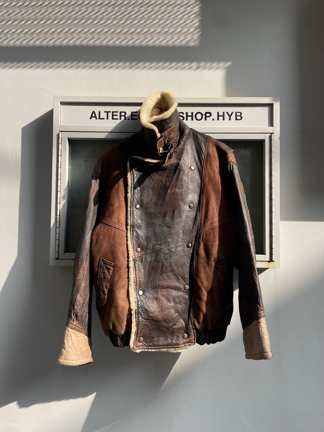 Vintage Real Leather Shearling Mustang 상품이미지1