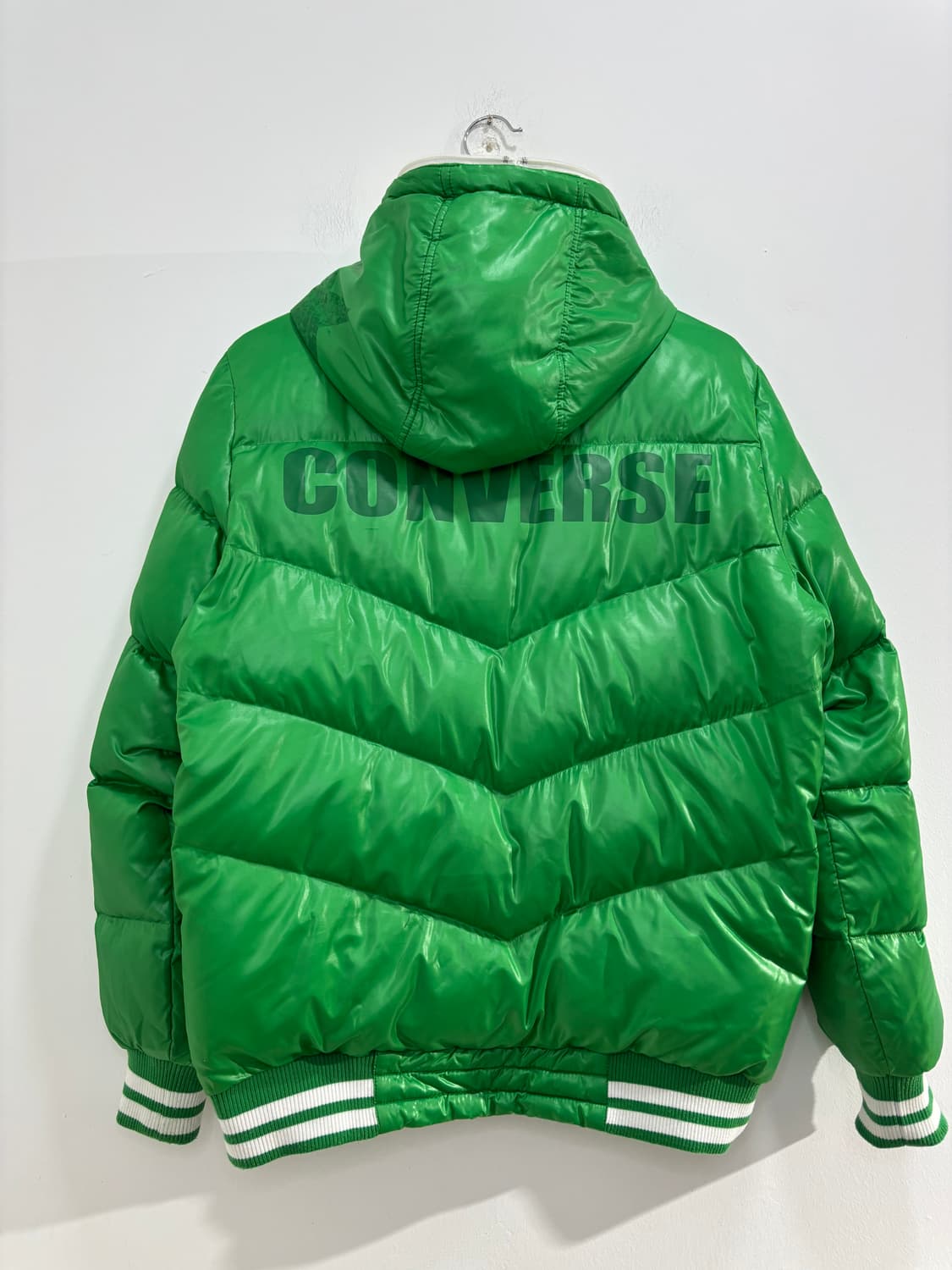 컨버스 별 스타 초록 풀오버 패딩 상품이미지8