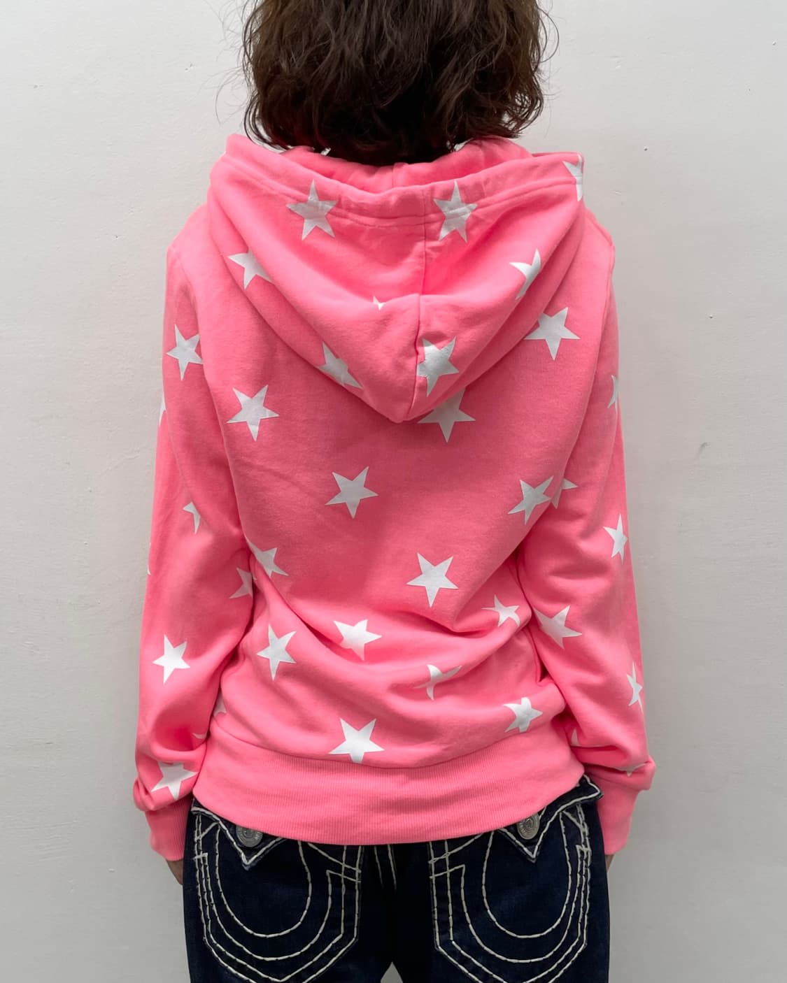 White Star Pink Hoodie Zip-Up 상품이미지3