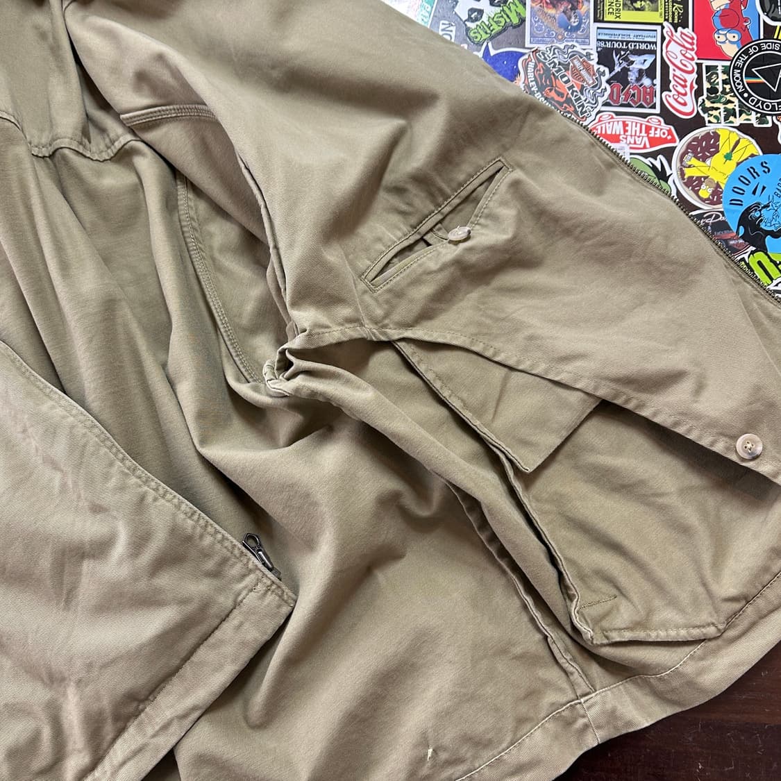 90s 폴로 랄프로렌 코튼 트윌 스윙탑 자켓 XL 상품이미지4