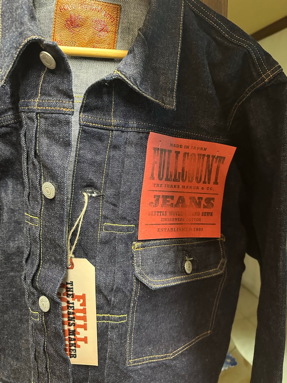 풀카운트 1세대 데님자켓 40사이즈(새제품) 상품이미지6