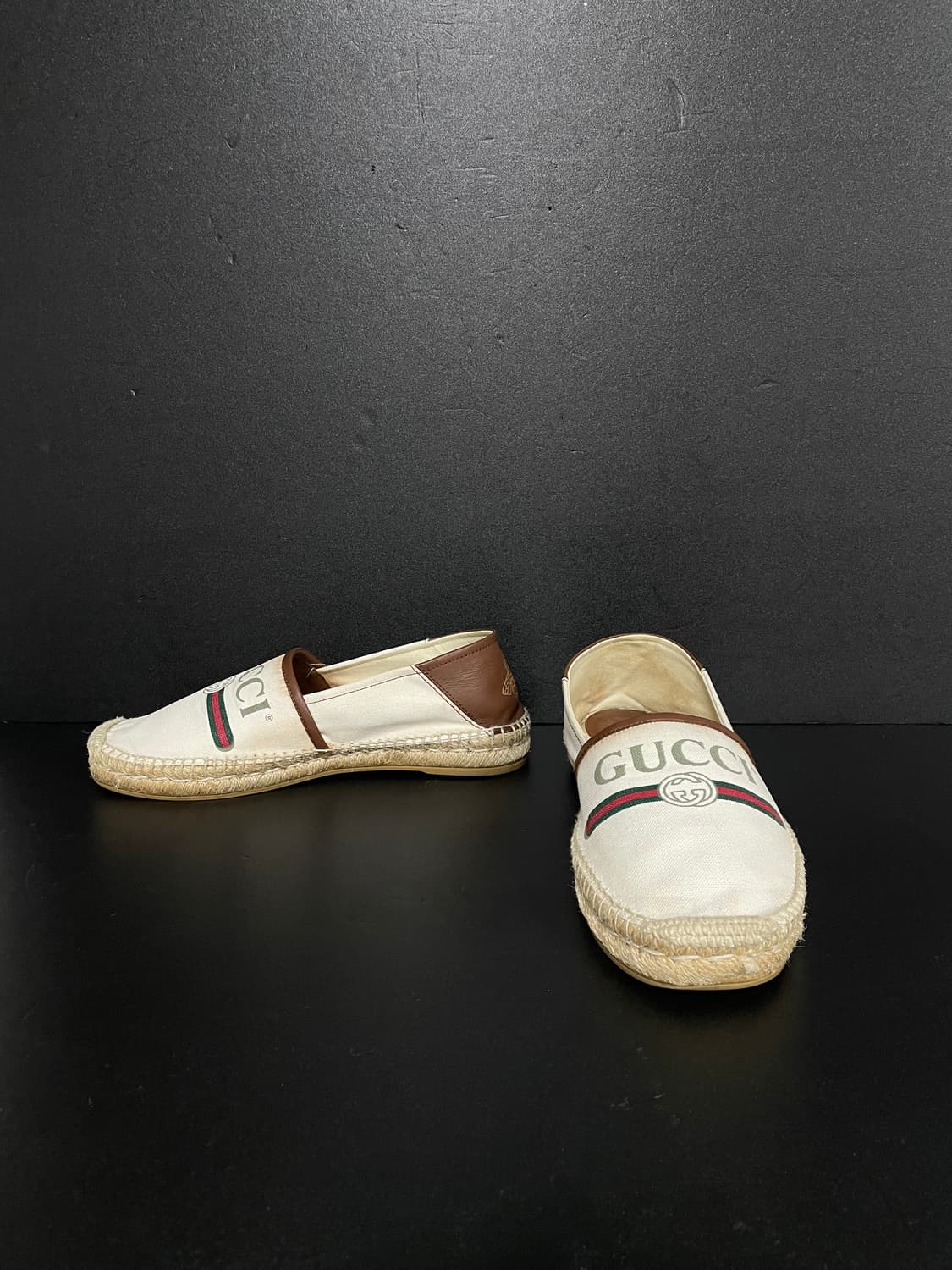 [265] GUCCI 구찌 로고 프린팅 캔버스 에스파듀 상품이미지4