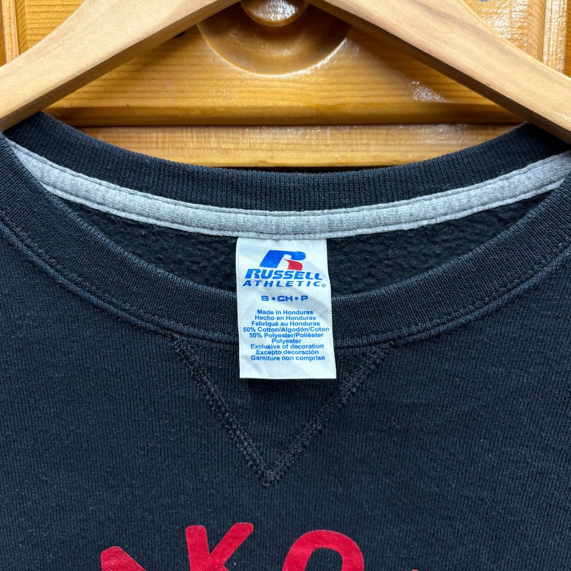 (L) 러셀 프린팅 래귤러핏 기모 맨투맨 상품이미지5