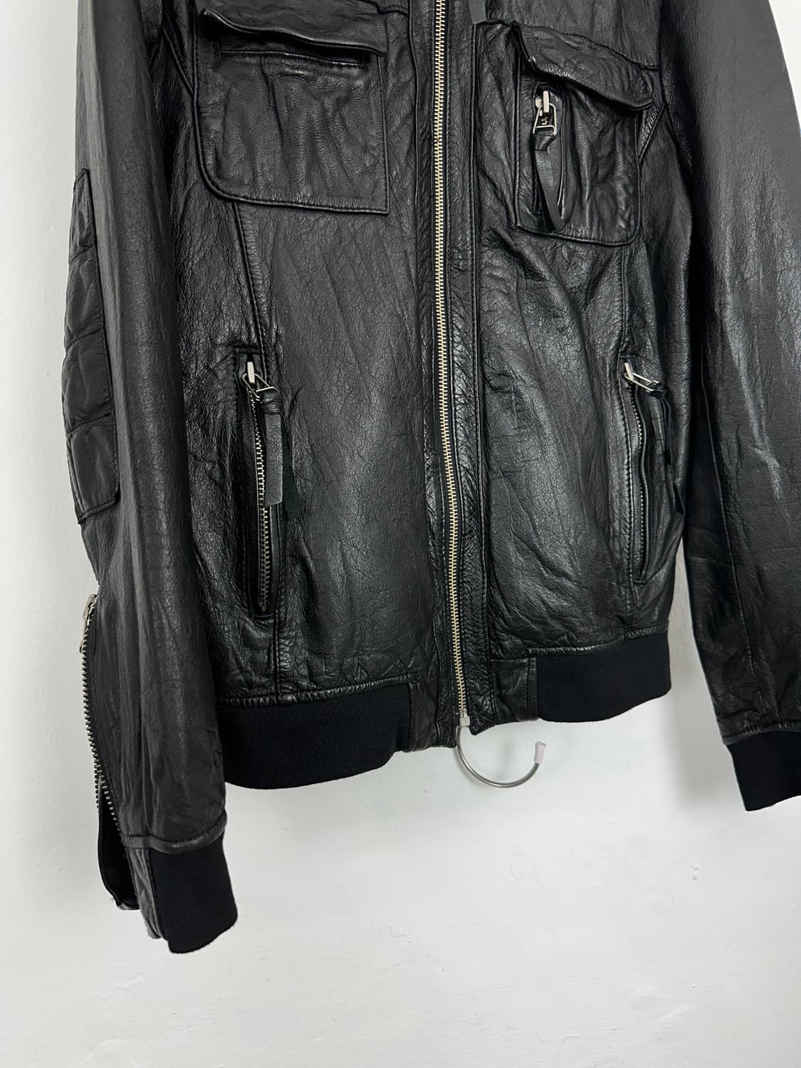 Lepieton Ribbed Lambskin Leather Jacket  상품이미지4