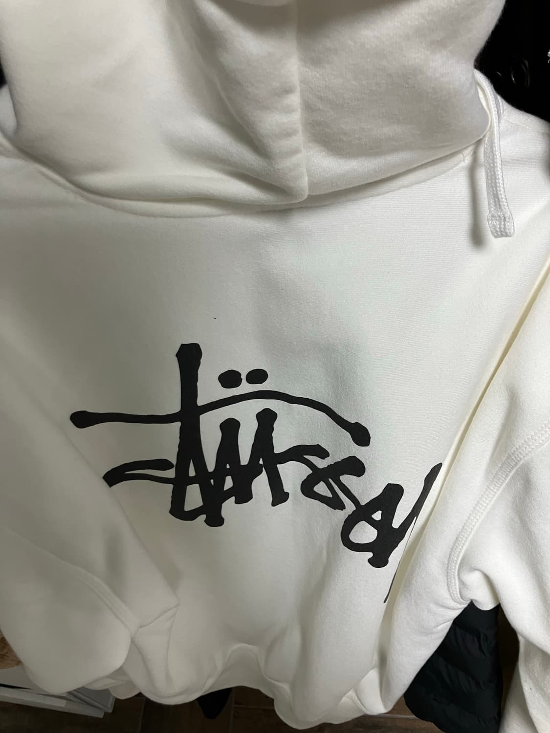 스투시 후드티 화이트/흰색 상품이미지4