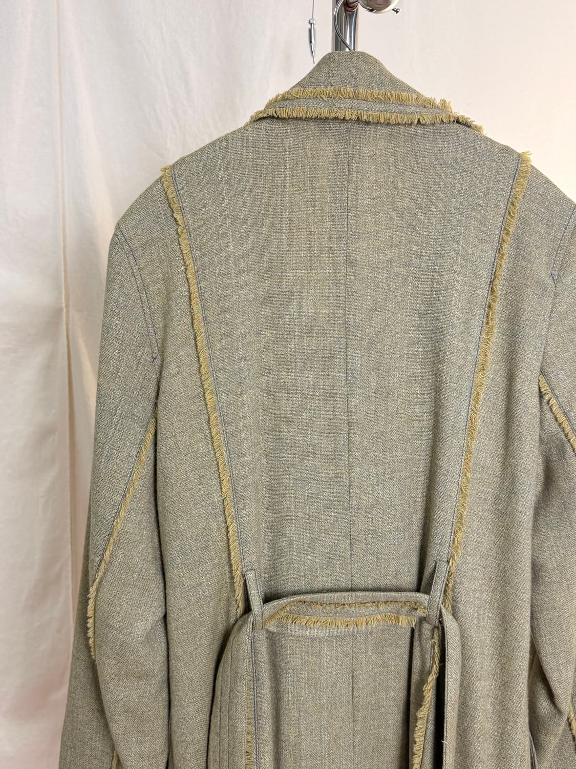 (Deadstock) an name 프린지 더블 트렌치 코트 상품이미지8