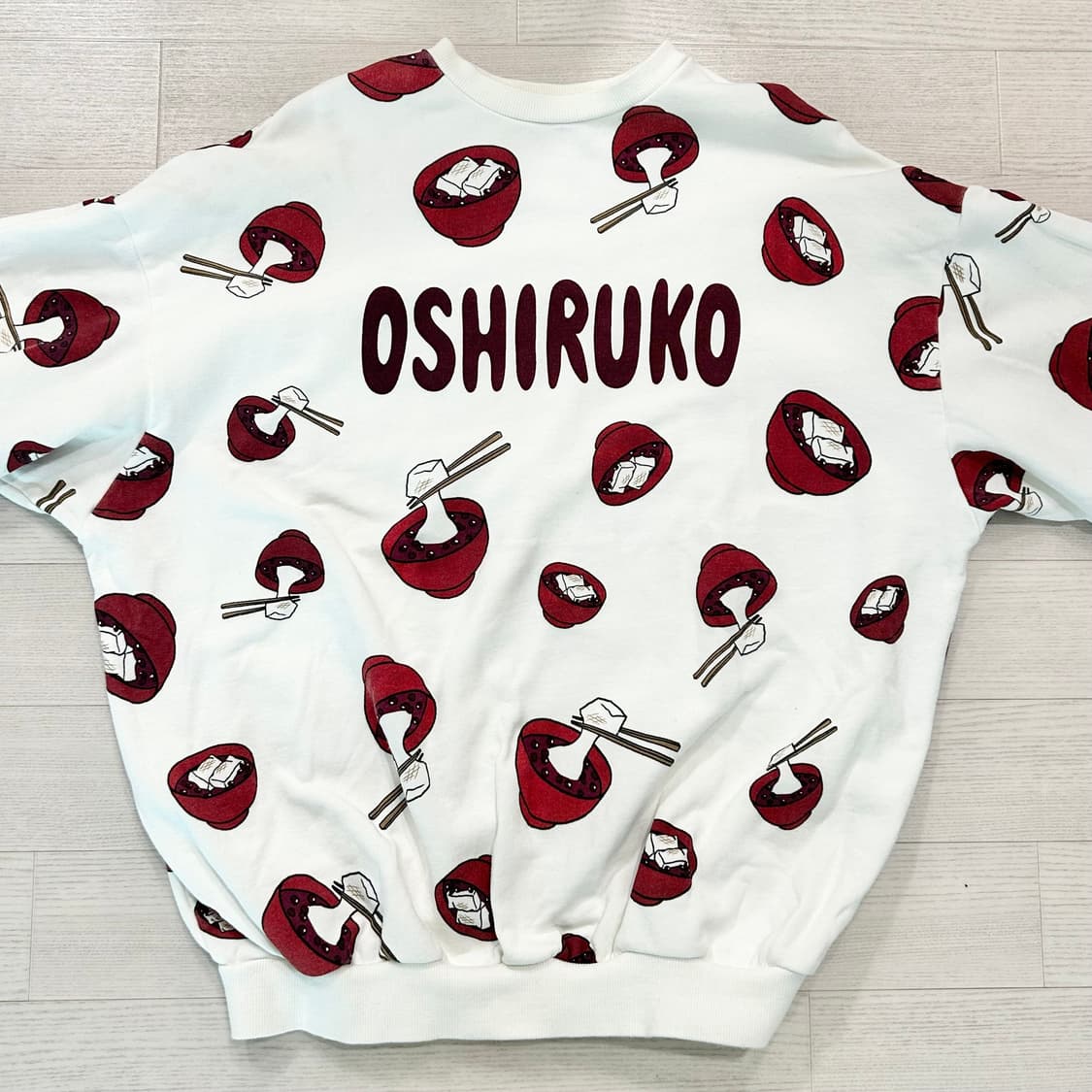 PUNYUS 오버사이즈 푸드 맨투맨 오시루코 일본 상품이미지2