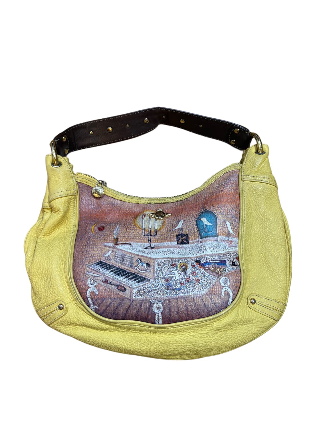 SONOVI 빈티지 일러스트 스터드 숄더백 상품이미지1