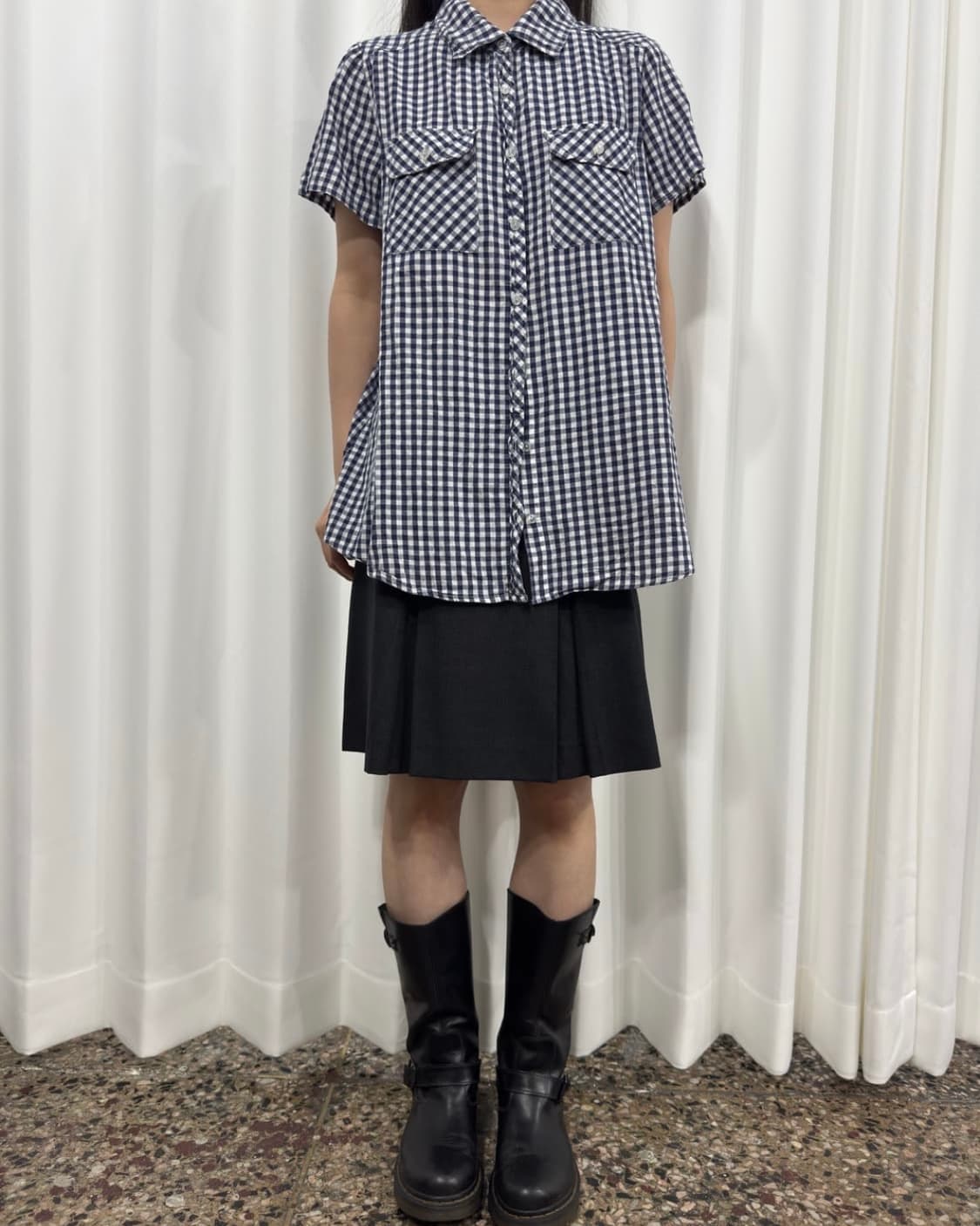 미디 플리츠 스커트 상품이미지3