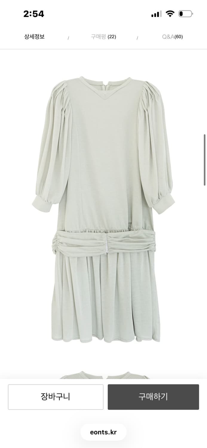 Eonts / Art Nouveau Dress - sage green 상품이미지4