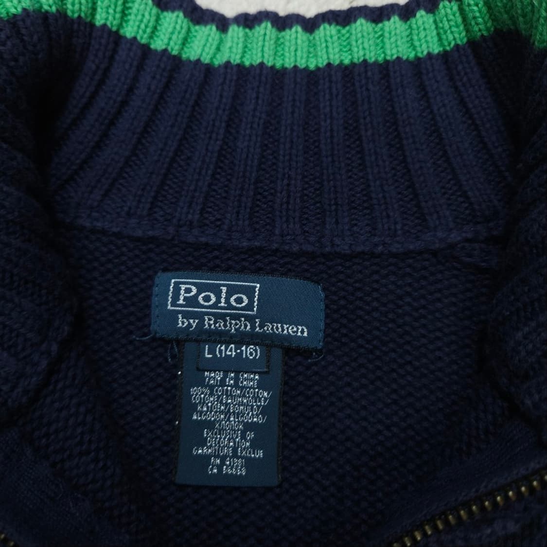 폴로 랄프 로렌 빅포니 니트 집업 L14-16 상품이미지4