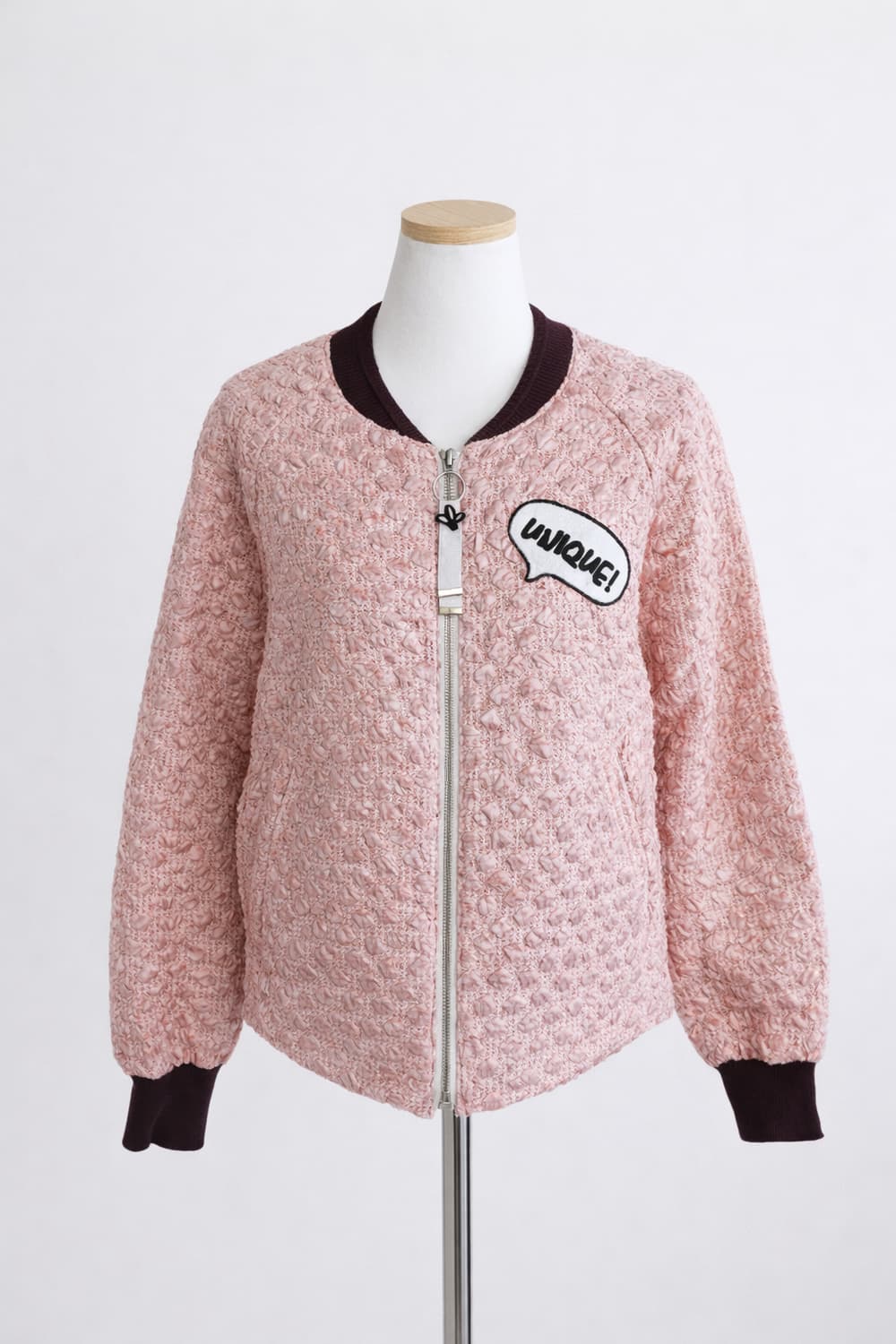 🌸 정가60만원대 레어템 벚꽃여신코랄피치 트위드 유니크패치 오엠디 자켓 상품이미지3