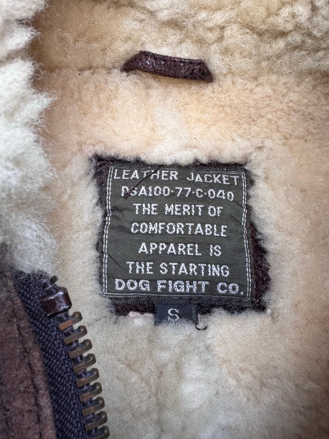 80s 도그파이트 토글 N-2B 무스탕 가죽자켓 상품이미지4