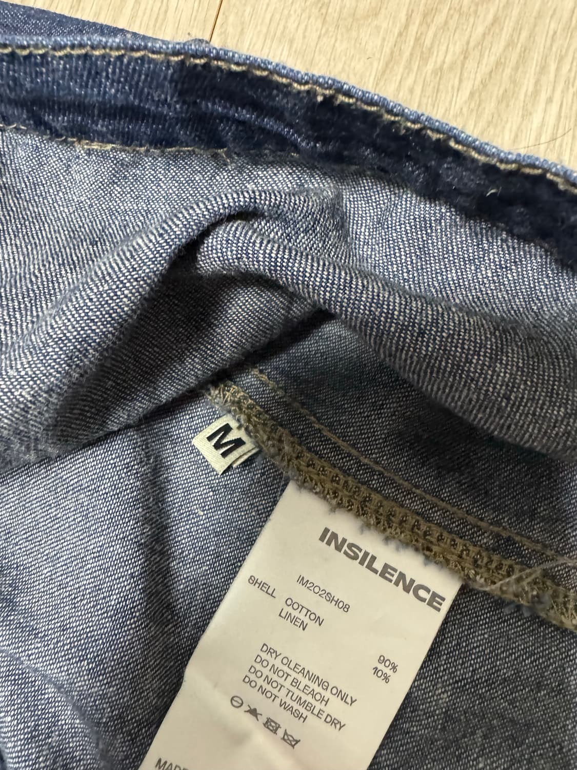 인사일런스 데님반팔셔츠 상품이미지2