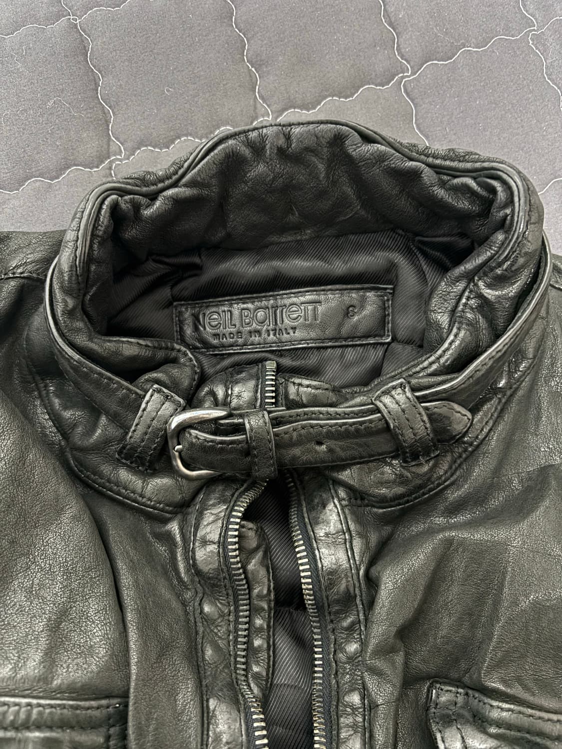 닐바렛 가죽자켓 쭈글이 레더 상품이미지2