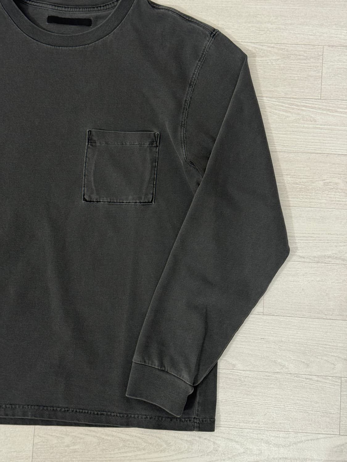 HTAE 러프 포켓 롱슬리브 80s 차콜 M 상품이미지4