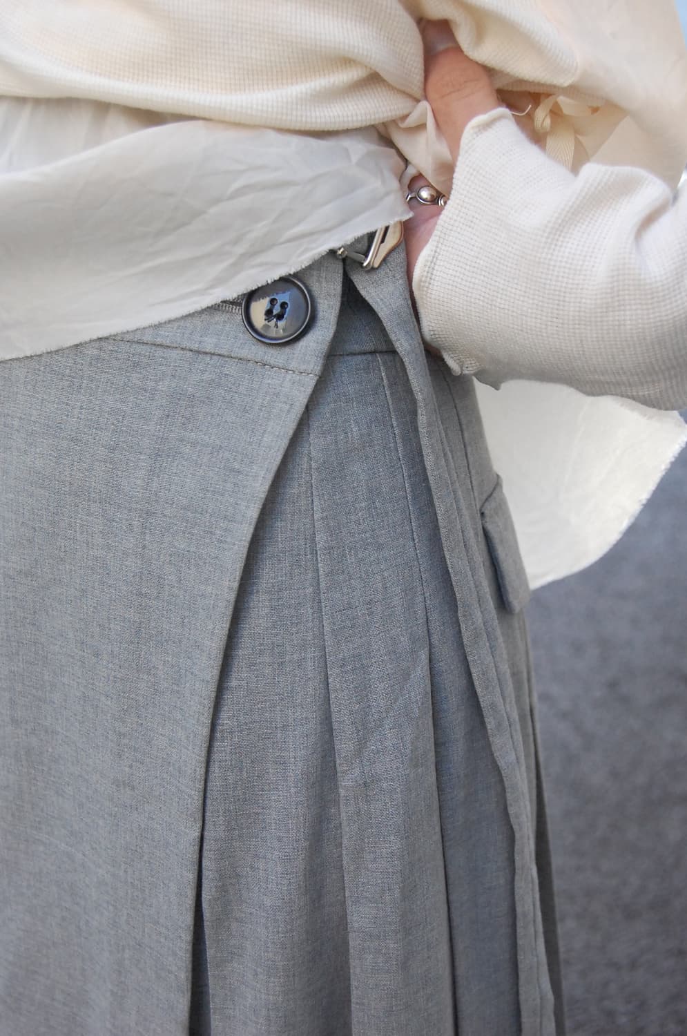 Iwish by Yohji Yamamoto pleats skirt 상품이미지3