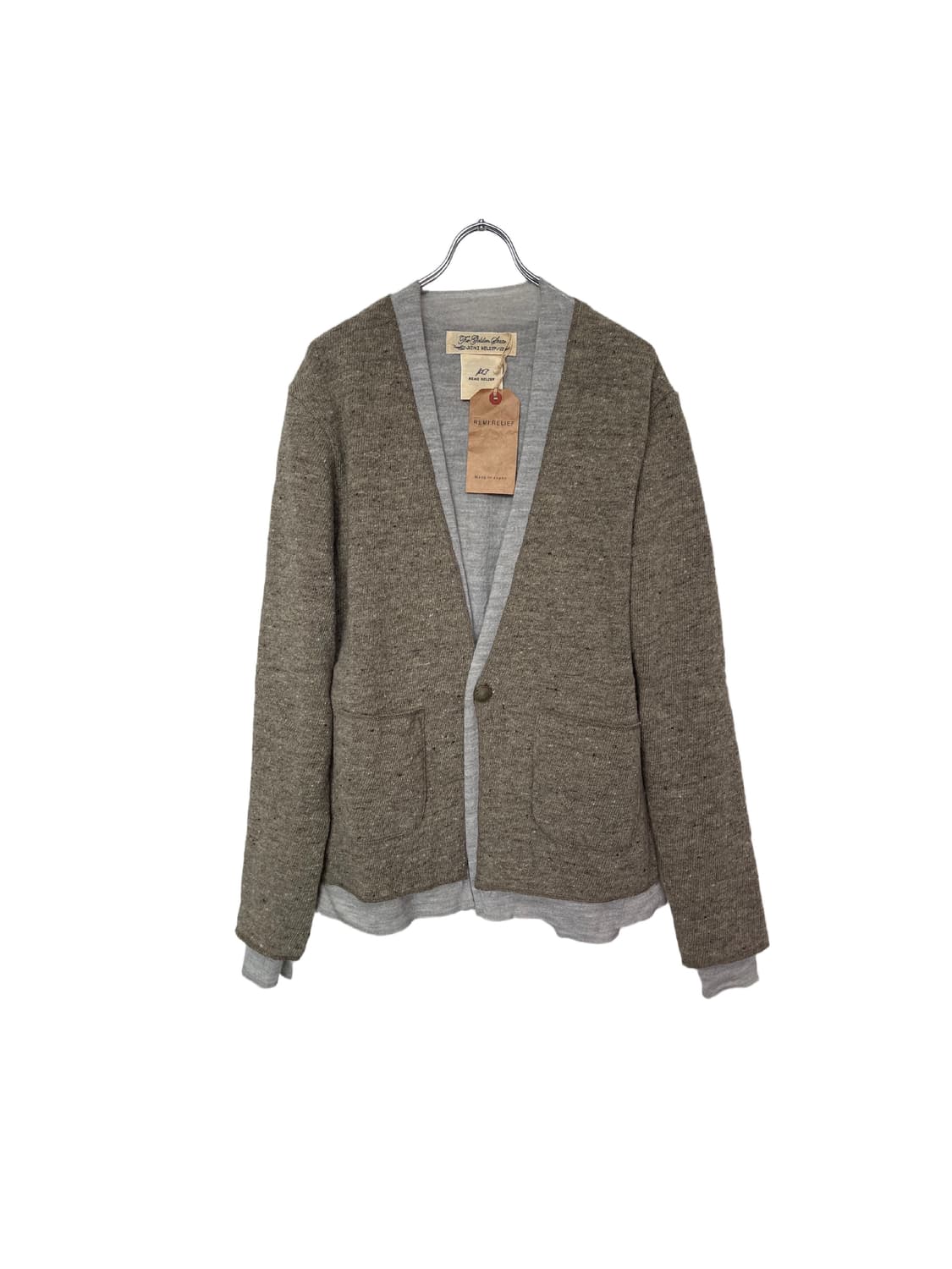 REMI RELIEF Concho Layered Wool Cardigan 상품이미지1