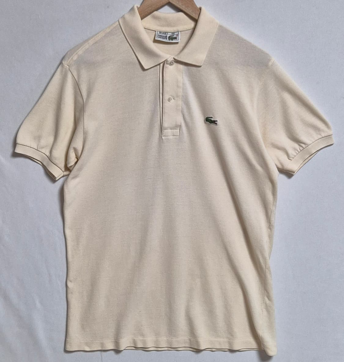 100) 라코스테 빈티지 서광 라이트베이지 PK 반팔티 상품이미지1