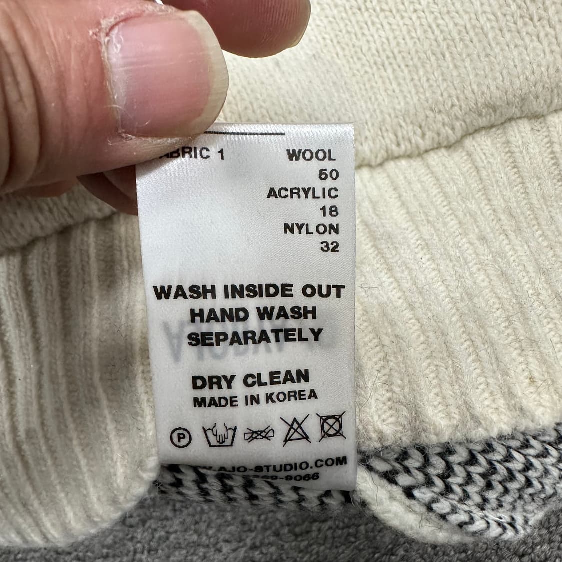 아조바이아조 니트 후드 상품이미지5