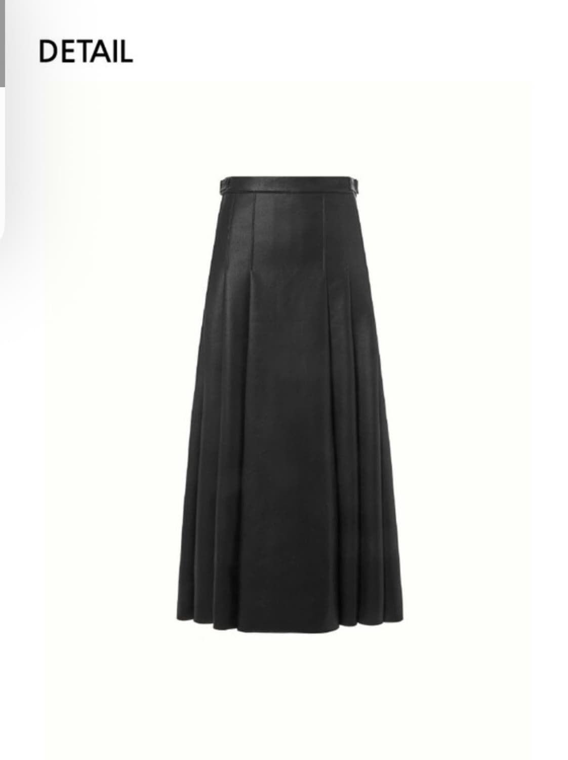 KUME) FAUX LEATHER PLEATED LONG SKIRT L 상품이미지4