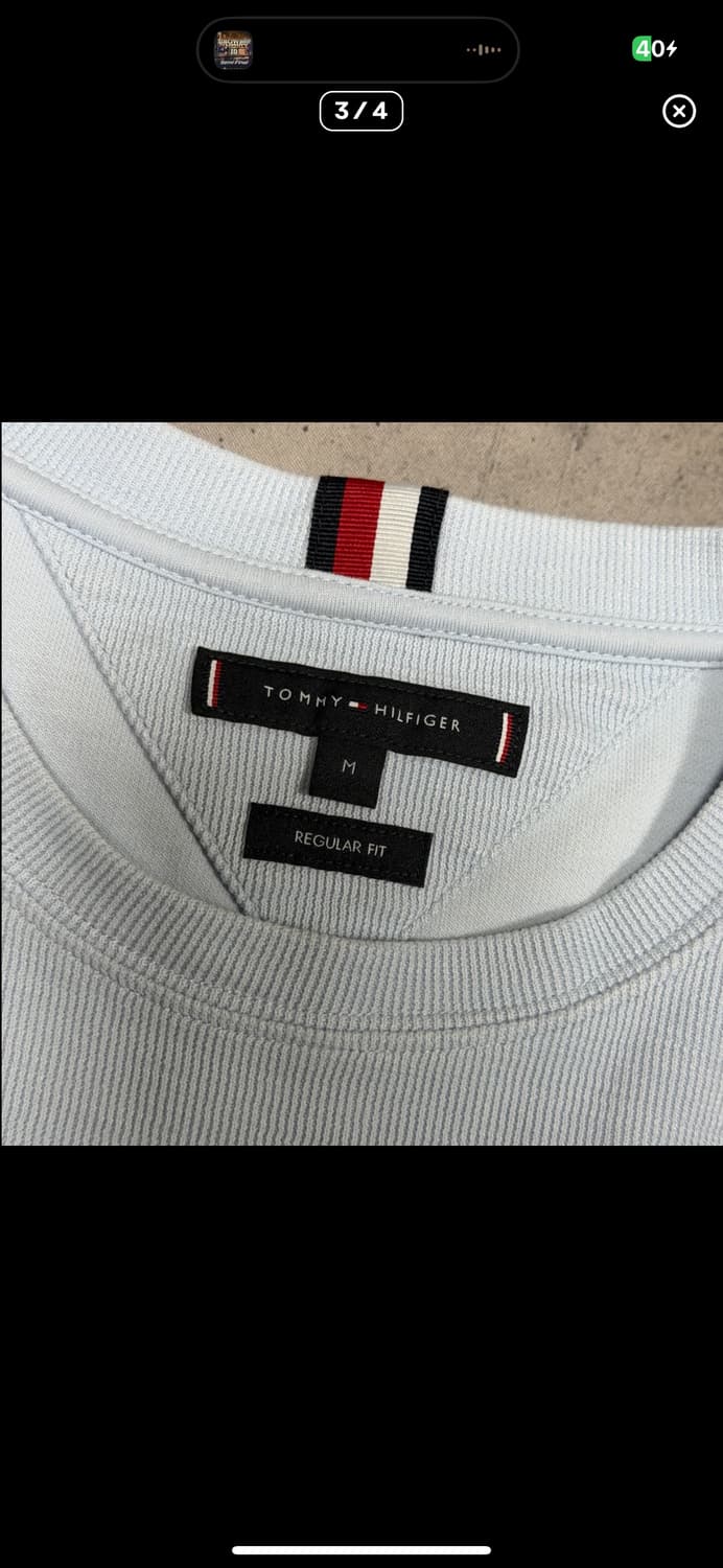  (바배) 타미힐피거 스카이블루 레귤러핏 롱슬리브 상품이미지3