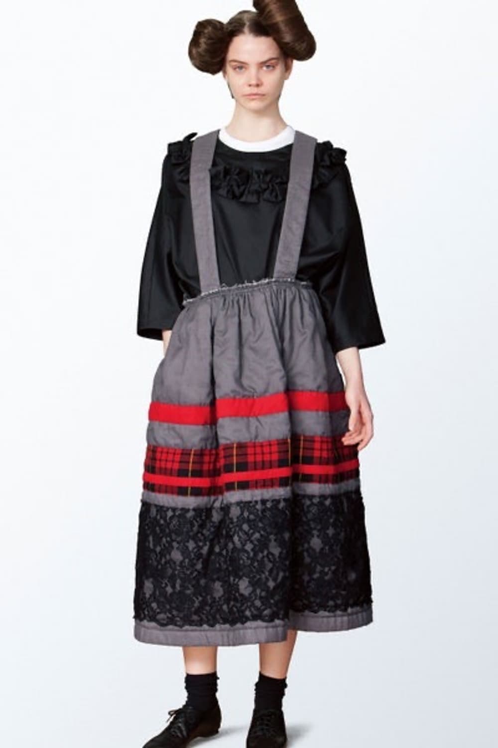 Floral Lace Padded Skirt 상품이미지2