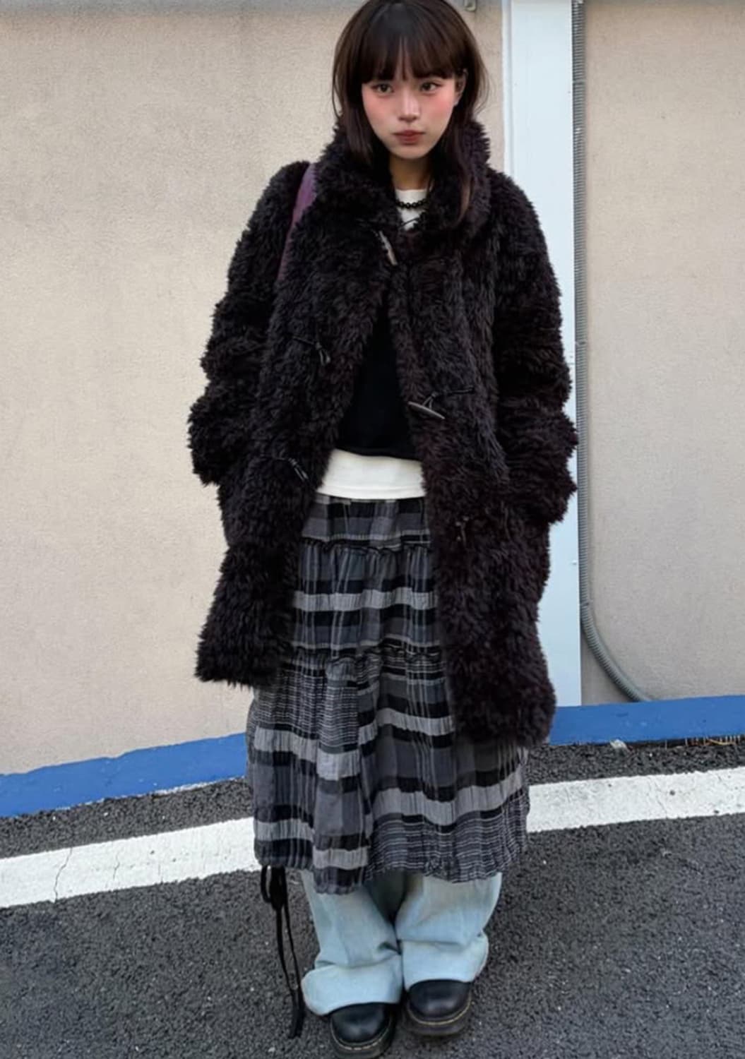 씨타 citta 퍼자켓 퍼코트 블랙 상품이미지1