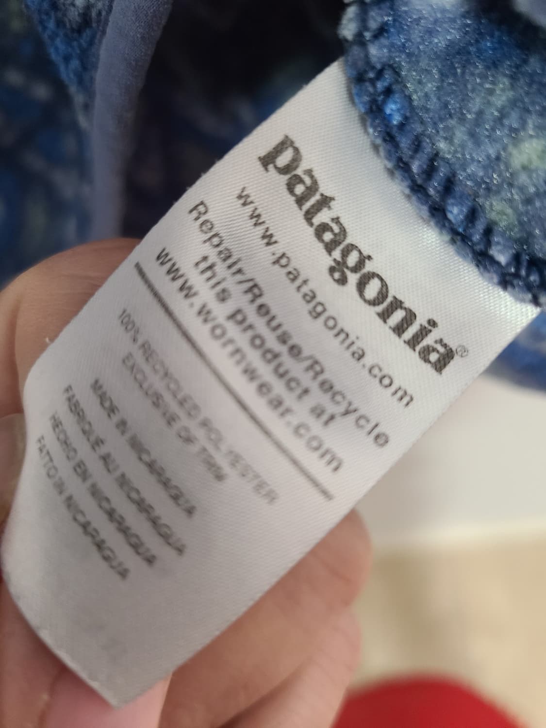 20s 파타고니아 신칠라 스냅-T 블루 모자이크/라이트 블루 상품이미지3