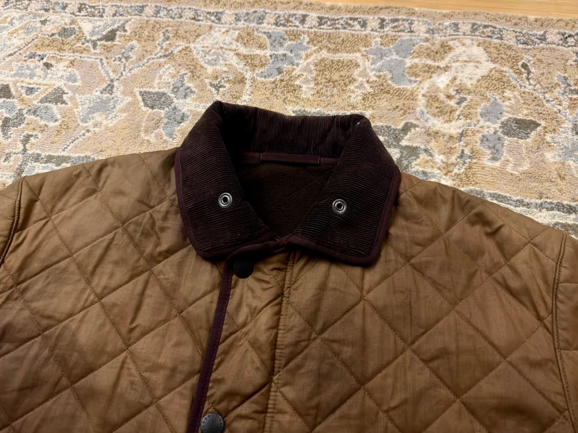 [바버] 90s 빈티지 D212 듀라코튼 폴라퀼트 자켓 (XL/오버핏) 상품이미지5