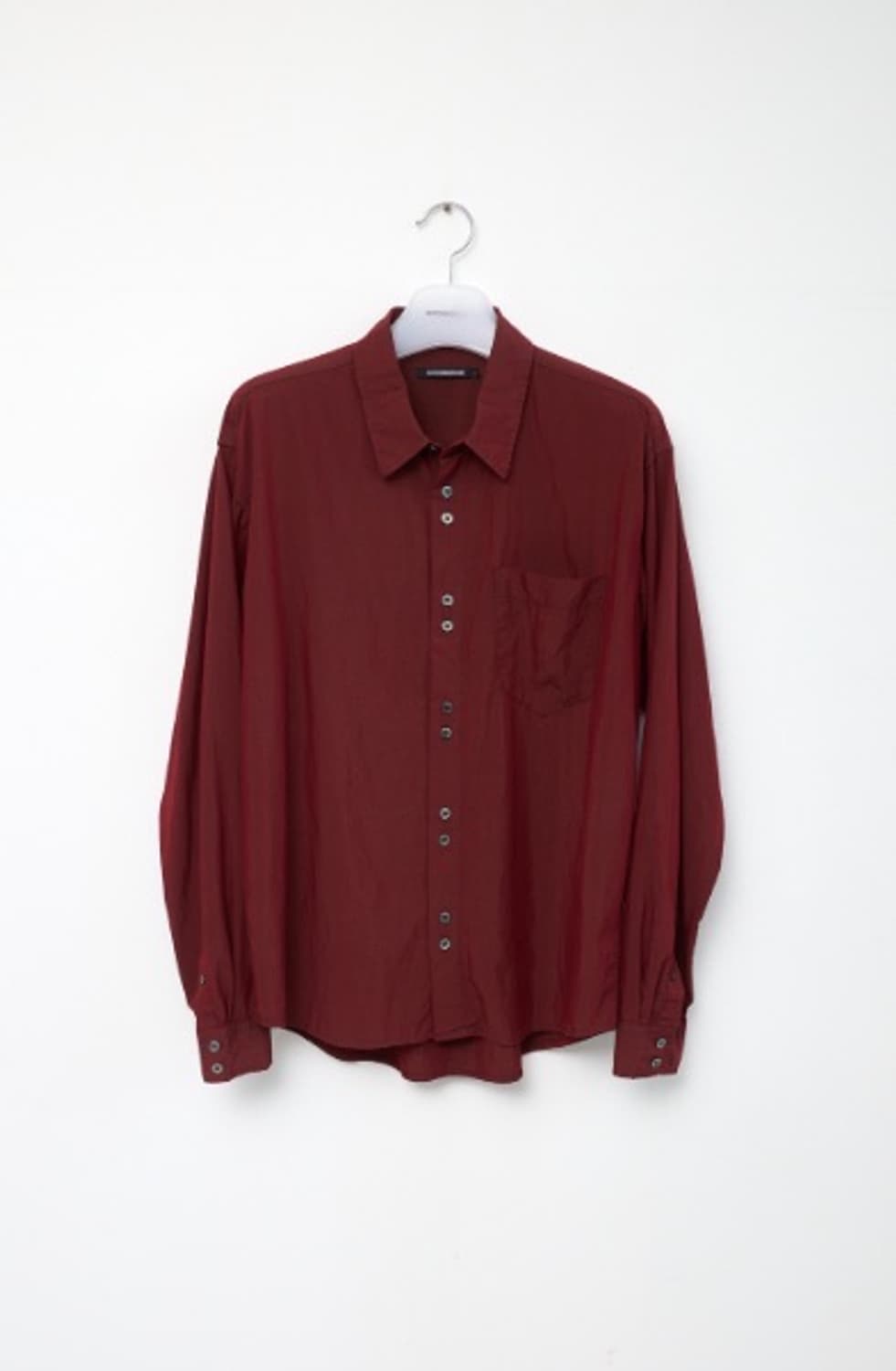 (3) 해칭룸 Rana Shirt Over Dyed Dark Red 상품이미지1