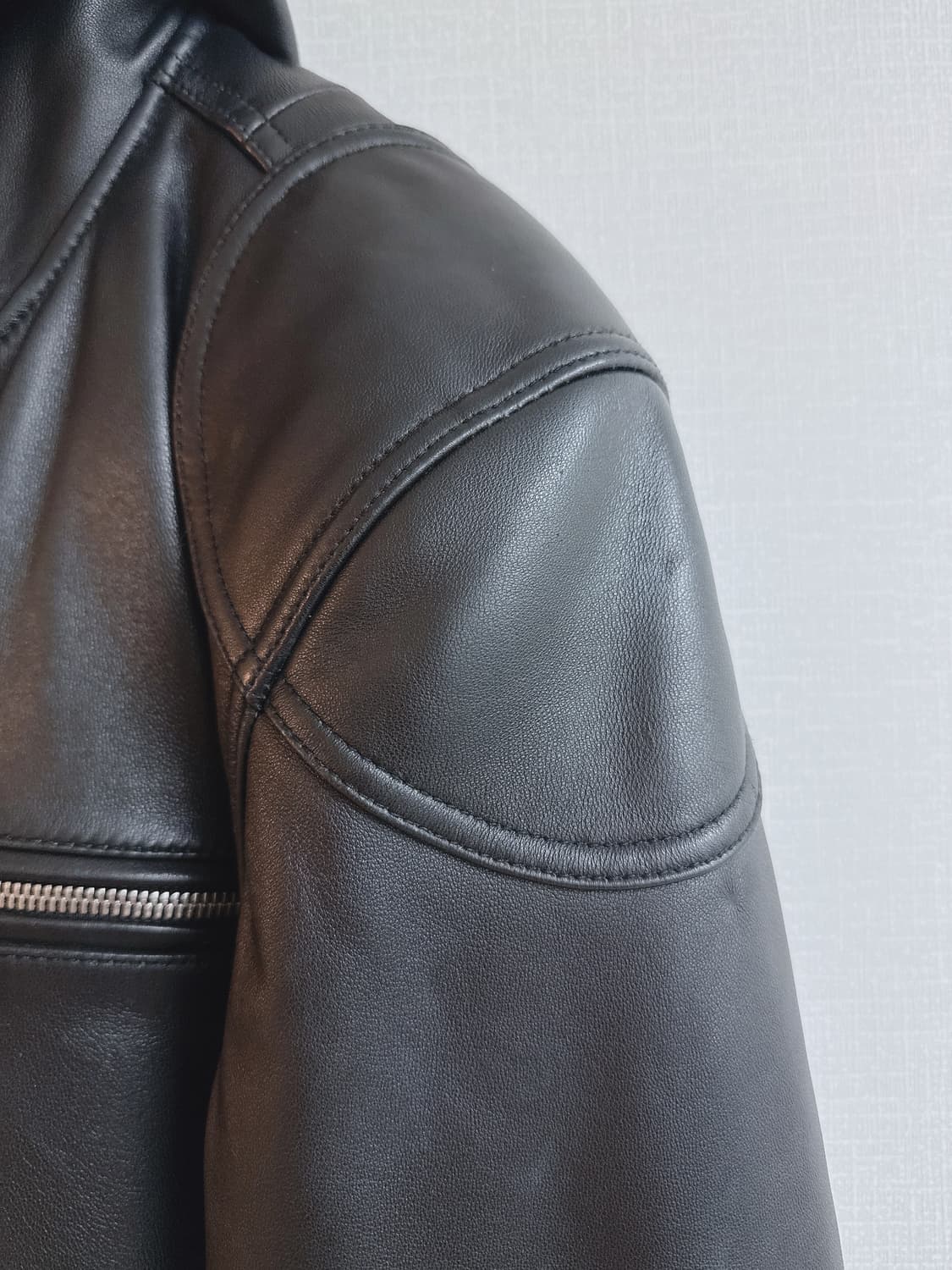 떠그클럽 슬림락 레더자켓 상품이미지7