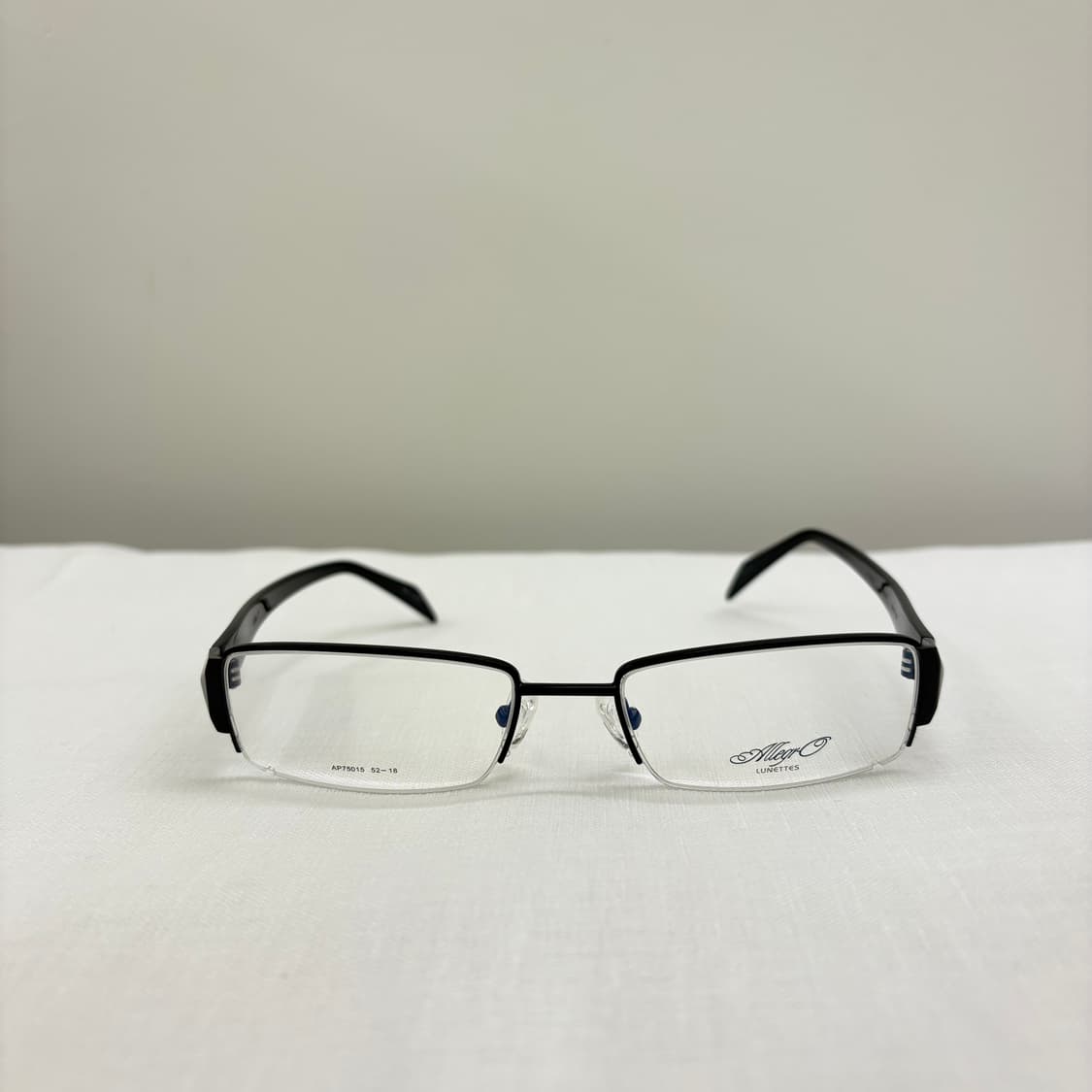ALLEGRO 블랙 반무테 빈티지 안경 상품이미지1